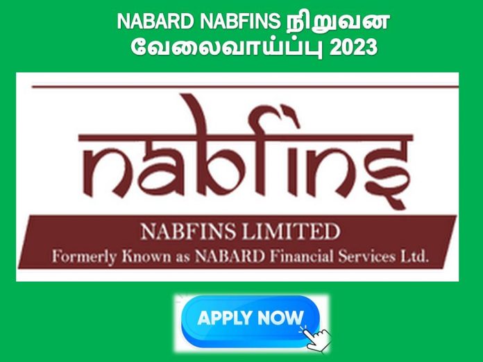 NABARD NABFINS நிறுவன வேலைவாய்ப்பு 2023 - விண்ணப்பிக்க முழு விவரங்களுடன் || NABARD NABFINS Recruitment 2023!